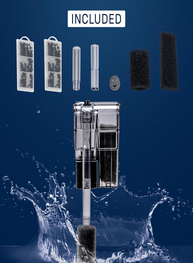 SubstrateSource Mighty Aquarium Hang On Back Filter - Aquarium HOB Filter - Adjustable Fish Tank Filter - Aquarium Filters - Nano Aquarium Filter - Fish Aquarium Filter - Hang On Back Aquarium Filter (2-5 Gallons) - Image 5